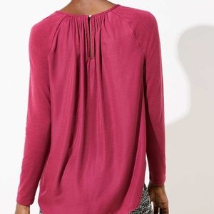 New WithTag- Ann Taylor Loft PleatBack Knit Top S